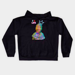 i love life, happy boy Kids Hoodie